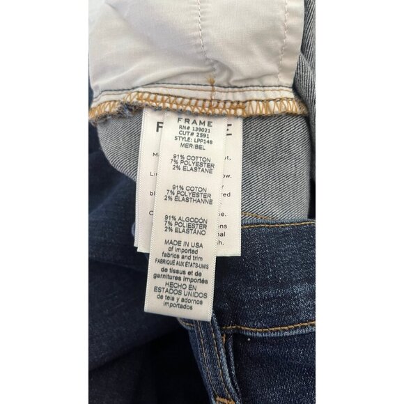 FRAME MERIBEL WIDE LEG FLARE SLIM FIT JEANS 26 - Picture 11 of 11